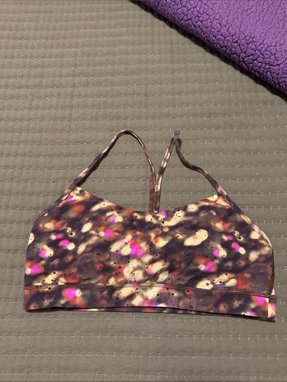 lululemon athletica Multicolor Speckled Strappy Sports Bra